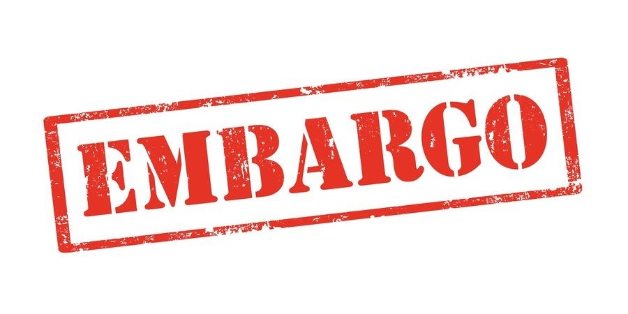 Was ist ein Embargo (embargo) einfach erklärt