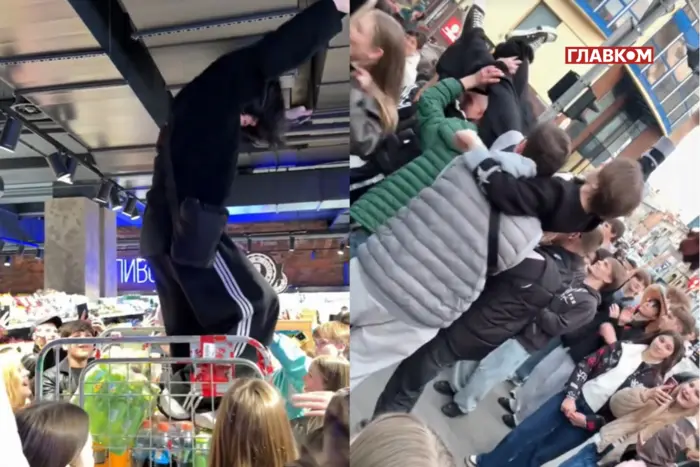 Подростки галдят под песни Сумской трагедии