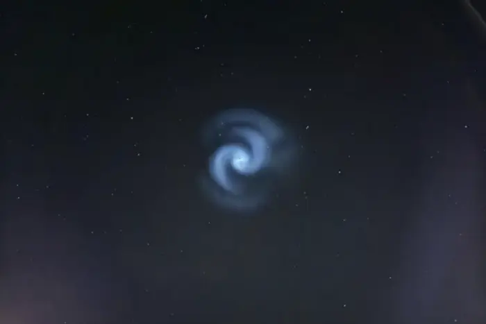 Wie ist die blaue Spirale am Himmel über Europa erschienen? Erklärung von Meteorologen