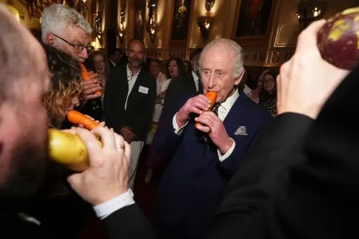 König Charles spielte auf einer Karottenflöte: Wie das Netz reagierte