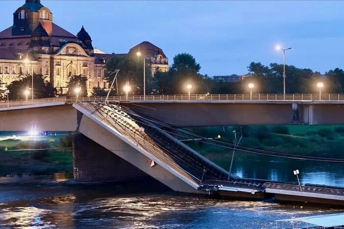 W Dreźnie zawalił się jeden z najważniejszych mostów na Łabie (wideo)