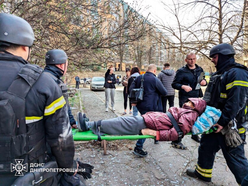 Destruction from the Russian bombings in Kryvyi Rih